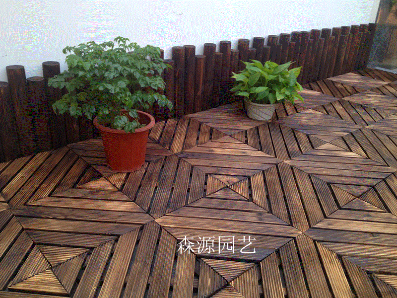 Gỗ carbonized bảo quản gỗ trong nhà và ngoài trời nghiêng dải chống trượt sàn gỗ sân vườn ngoài trời vật tư làm vườn - Nguồn cung cấp vườn bình xịt tưới cây mini