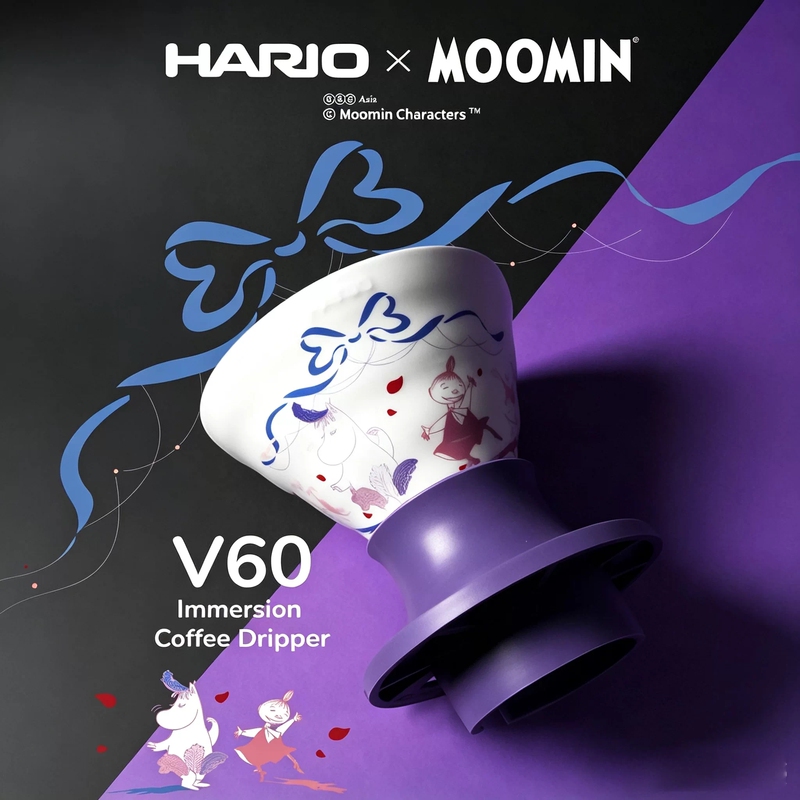 Hario X Moomin Moomin Collaboration Smart Cup V60 Pour-Over Coffee Filter Cup Drip Filter Immersion Cold Brew Pot