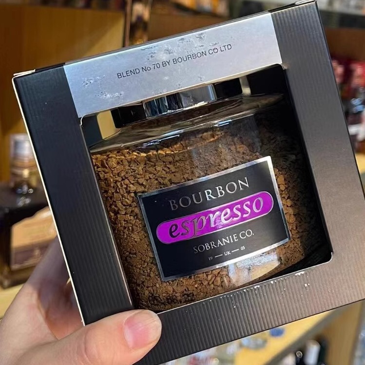 Bourbon Espresso Russian Noble Arabica Freeze-Dried Roasted Napoli Coffee 100g