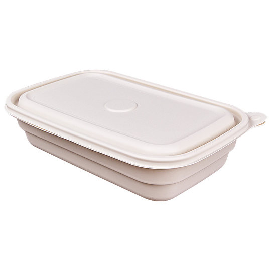 Saizhuo disposable packaging box, environmentally friendly and biodegradable corn starch take-out lunch box, rectangular lunch box, microwaveable