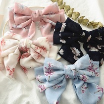 (Tianma strict selection) large bow knots chiffon hairclip all hair hair headdress sweet lady spring clip