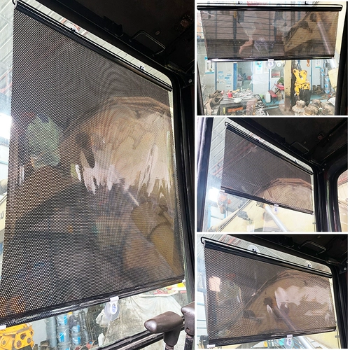 Занавеска кабины экскаватора передние окна задние окна, задние окна, солнечный грузовик