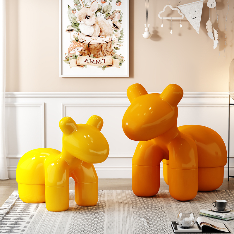 Animal Seat, Pony Chair, Internet-Famous Pony Riding Shape, Painted Leisure Children's Sofa, Internet-Famous Stool, Creative Chair Animal Seat, Pony Chair, Internet-Famous Pony Riding Shape, Painted Leisure Children's Sofa, Internet-Famous Stool, Creative Chair