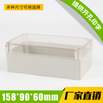 ABS Plastic Housing Plastic Waterproof Case Junction Box box Outdoor Rain-proof 158 * 90 * 60 (Transparent)