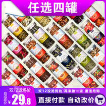 4 cans of water in summer days to drink health rose tea super natural Luoshen flower tea combination