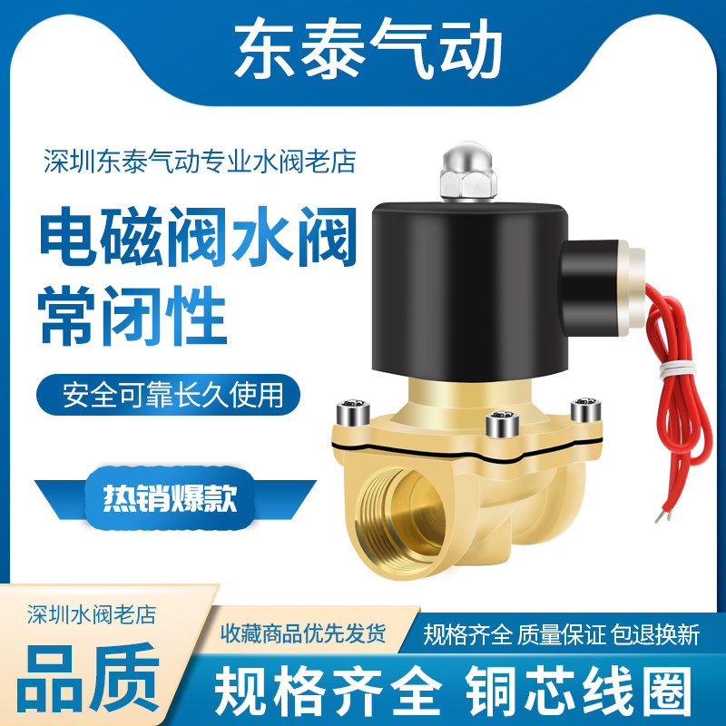 Solenoid valve 220v water valve 24v valve electric 12v normally closed 4 minutes 1 inch discharge pipe electronic valve control valve pneumatic