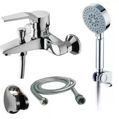 Simple shower simple set all copper shower shower faucet hot and cold bathtub mixing valve cosmetic room nozzle