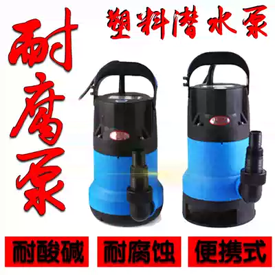 Corrosion-resistant industrial pump acid-resistant alkali chemical anti-corrosion pump 220V small pumping pump submersible pump seawater plastic pump