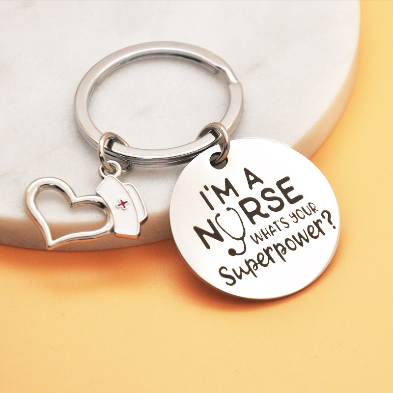 Small Team-Building Gifts, Nurse's Day Gifts for Best Friends, Keychains for Medical Staff, Steel Pendants, Key Chains, Doctor Accessories Small Team-Building Gifts, Nurse's Day Gifts for Best Friends, Keychains for Medical Staff, Steel Pendants, Key Chains, Doctor Accessories