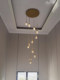 2026 New Model Staircase Chandelier Loft Duplex High Ceiling Crystal Self-Built House Villa Living Room Open Space Large Chandelier