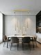 Modern Minimalist Linear Dining Room Pendant Light, Light Luxury Dining Table Lamp, Tapered Minimalist Tea Room Bar Counter Lighting