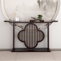 New Chinese End View Bench Brief Ujin Wood Xujin Wood Xuan Cabinet Plum Modern Bar Case White Wax Wood Light Lavish Zen Dei Customize