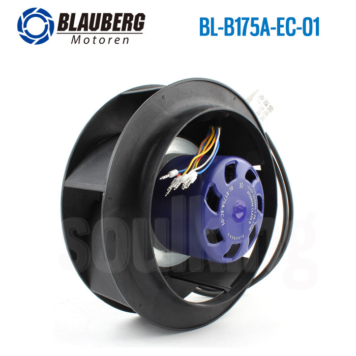 Brand new BLAUBERG Bole BL-B175A-EC-01 230V 1 2A large air volume EC centrifugal heat dissipation blower 