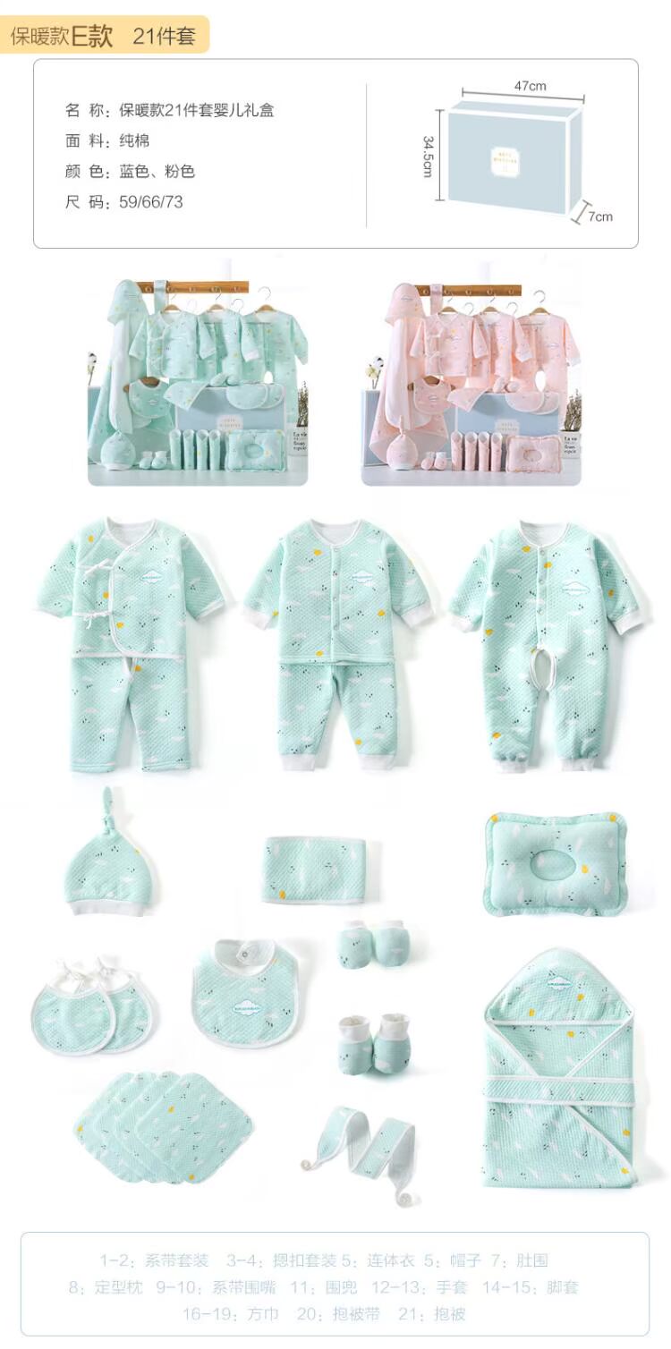 Quần áo trẻ em cotton mùa hè bộ quà tặng sơ sinh cho trẻ sơ sinh trăng tròn cung cấp quà tặng cho bé Daquan - Bộ quà tặng em bé quà sơ sinh cho bé gái