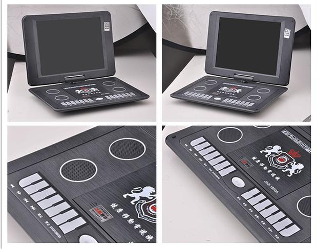 Đầu DVD di động dành cho trẻ em DVD với đầu phát màn hình TV HD nhỏ xách tay evd học cách đặt máy đĩa - Trình phát TV thông minh 