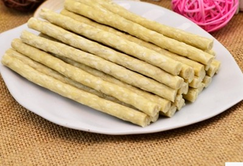 Mao Nguyên dính rau tự nhiên 100 con chó ăn vặt răng que que sạch răng sữa xương dính keo đến hôi miệng hạt natural core
