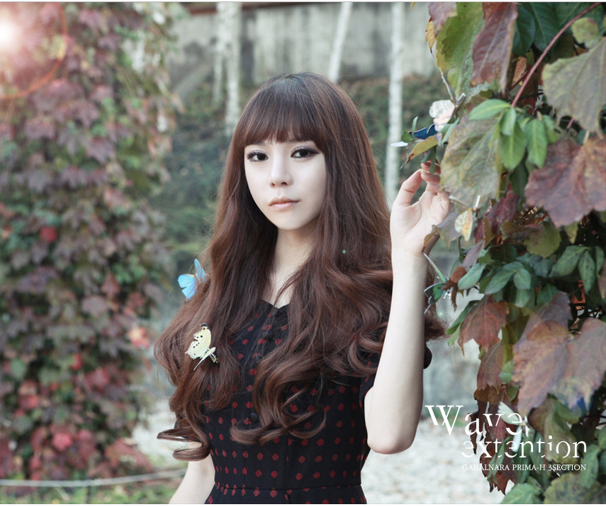 时尚韩版女假发欧美假发女长卷发大波浪耐高温可烫染逼真女长发