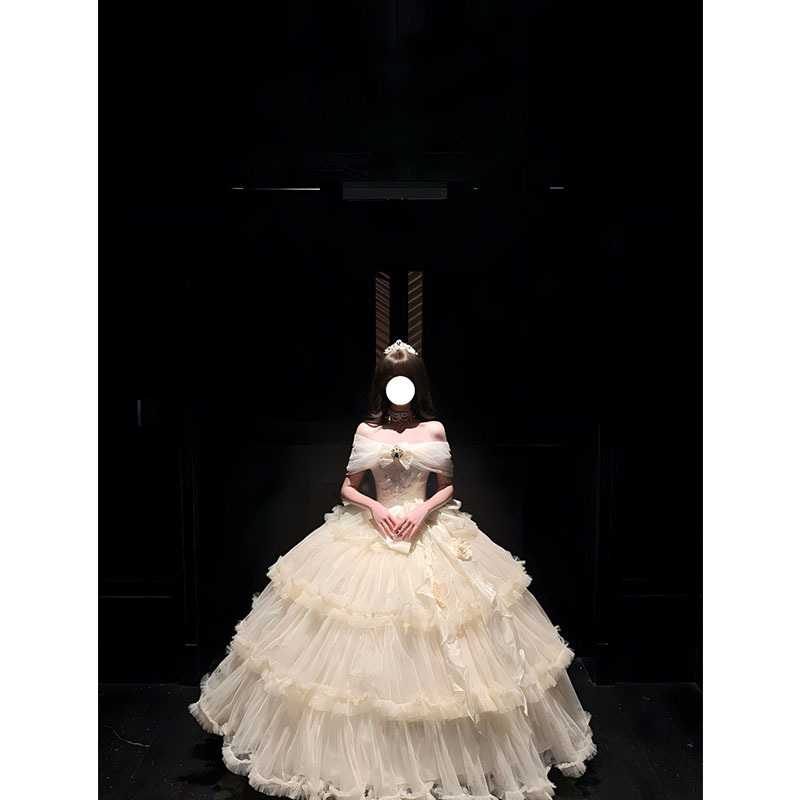 Lolita Wedding Evening Dress for Women, High-End Luxury Birthday Party, Coming-Of-Age Ceremony, Art Exam, Wedding Dress, Hostess Princess Dress