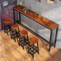 Bar Desk Table Light Extravagant Wall Commercial Narrow Dining Brief Portfolio Table And Chairs High Foot Table Narrow Table Household Customisation