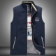 Mùa xuân và mùa thu vest cá mập cộng với cotton kinh doanh vest nam đứng cổ áo dày vest rộng tay áo rộng kích thước lớn - Áo vest cotton áo khoác mùa đông nam