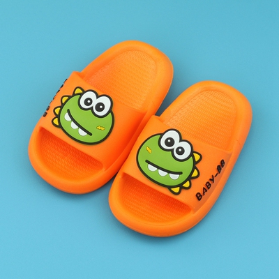 Boys' Baby Slippers, Indoor Slippers for Children Aged 1.5 Years, Non-Slip Slippers for 3-6 Year Old Girls, Cartoon Dinosaur Home Slippers — 1
