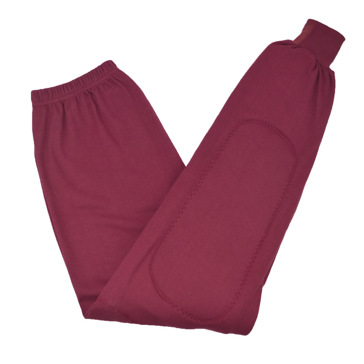 Miếng đệm đầu gối cotton nam và nữ, quần dài đến đầu gối trung niên, quần cotton, eo dày, size lớn quần tất nam lót lông