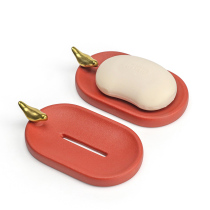 Soap box wedding soap dish wedding supplies woman dowry soap box red pair of festive Ceramics creative gift