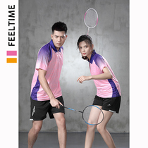 Badminton Suit Womens Summer New Men And Women Suit Quick Dry Breathable Table Tennis Suit Customised Match Team Uniform