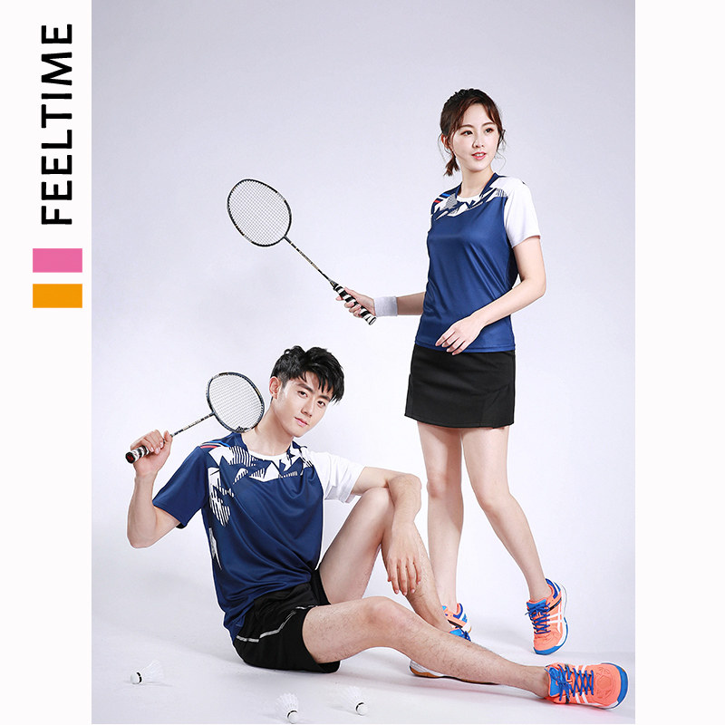 Badminton Suit Women's Summer Style Short Sleeve T-Shirt Speed Dry Breathable Sportswear Volleyball table tennis jersey Team dress Custom