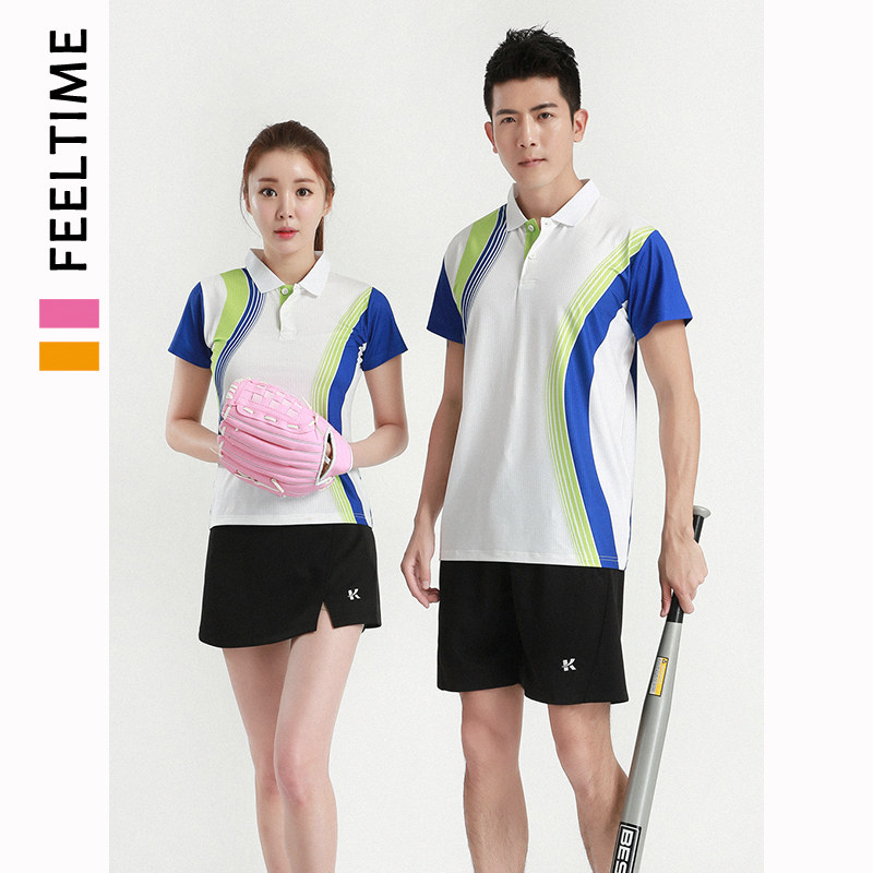 Badminton suit 2021 summer new male and female short sleeve suit speed dry air table tennis suit customized