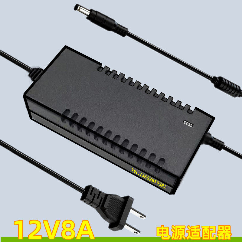 12V8A power adapter 5A6A7A LCD LED motor display monitor light with 12v8a switching power supply