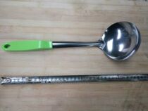 19 Plastic handle rice spoon stainless anti-scalding handle rice shovel cooking spoon stir-frying flat shovel stir frying