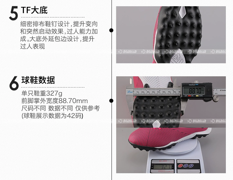 Giày bóng đá thể thao nam Adidas / Adidas NEMEZIZ 19.3 TF F34426 - Giày bóng đá