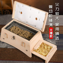 Solid wood insulation ginger and acupuncture acupuncture box with wooden cartridge in the back of the abdomen belly for the shoulders of the wooden cartridge