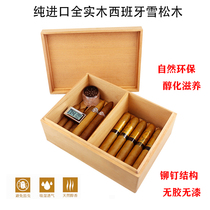 Cigar box imports Spanish Cedar Box portable wooden cigar moisturizing box