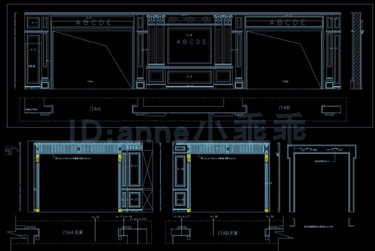Thiết kế nội thất gỗ veneer rắn tường nền đứng về phía tường cad xây dựng bản vẽ TV tường sofa tường cad - TV tivi lg 65 inch