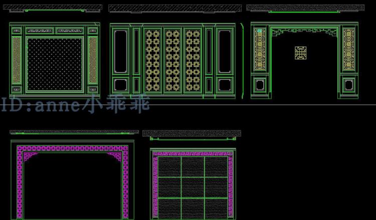 tivi samsung 55tu8500 Toàn bộ gỗ cố định bảng điều khiển Trung Quốc tường TV nền tường Thiết kế CAD vẽ Trung Quốc sofa tường TV sơ đồ cad - TV tivi 100 inch