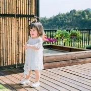Mùa hè 2018 quần áo trẻ em mới bé gái đầm ren bé công chúa 0-4 tuổi Váy trẻ em váy