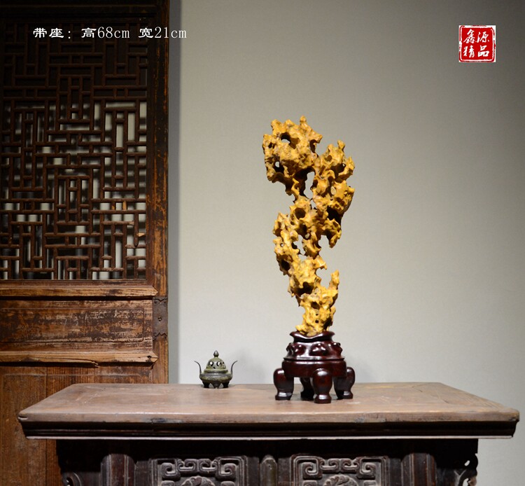 Taihu Stone Styling Stone Genguan Swing Piece Chiishi Raw Stone Natural Stone Lingong Stone Case Head Large Pendulum Piece