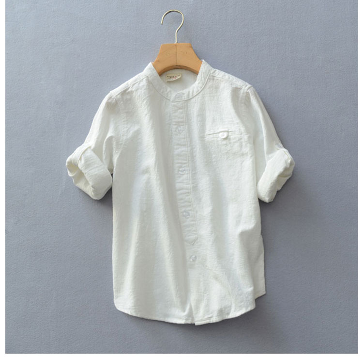 Chemise garcon à manche longue en lin - Ref 2074373 Image 15