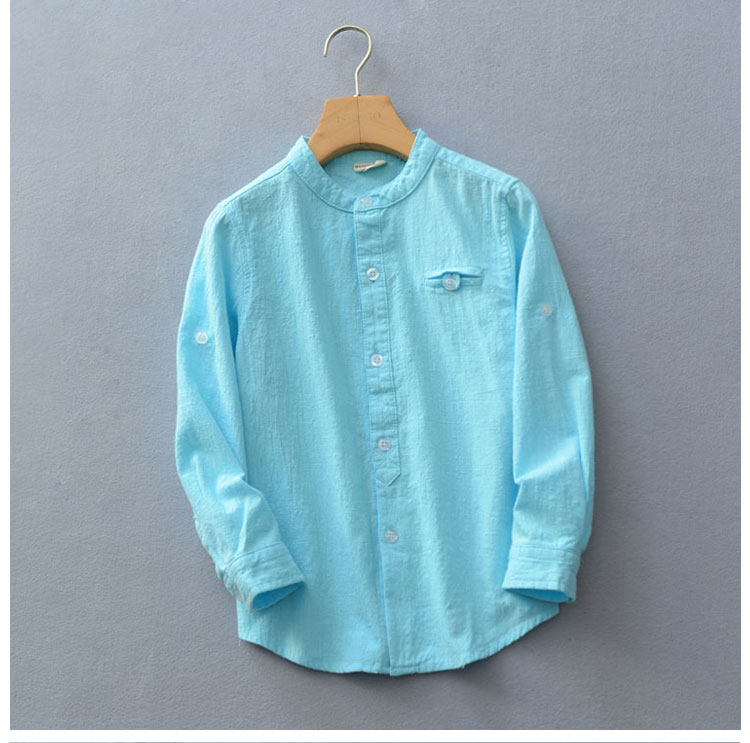Chemise garcon à manche longue en lin - Ref 2074373 Image 18