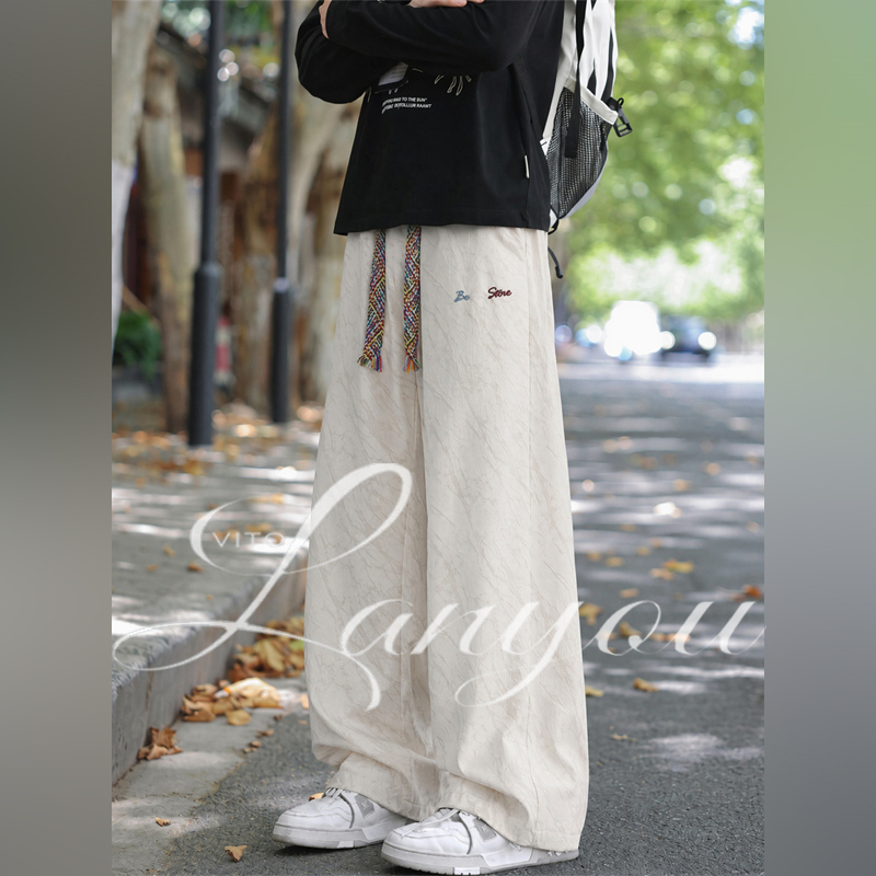 Vito American-Style Tie-Dye Embroidered Casual Pants for Men, New Autumn Sports Loose Wide-Leg Pants, Straight-Leg Long Pants for Outdoor Wear Vito American-Style Tie-Dye Embroidered Casual Pants for Men, New Autumn Sports Loose Wide-Leg Pants, Straight-Leg Long Pants for Outdoor Wear