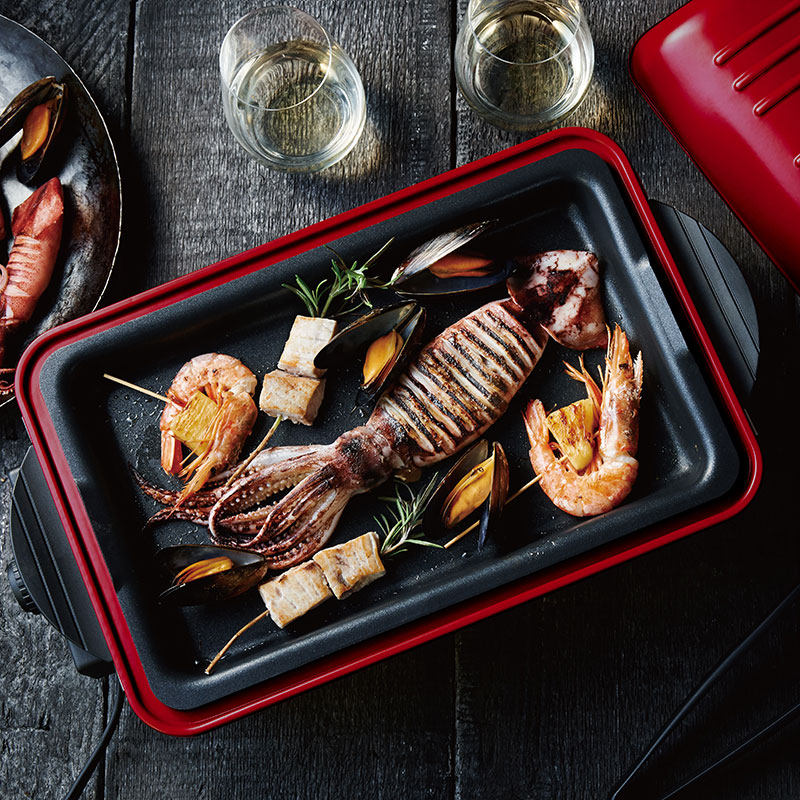 Japan recolte cooking and frying of octopus pellet BBQ Multi-functional electric baking tray