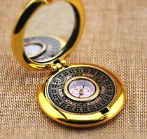 Pocket 2 inch pure copper professional feng shui compass automatic with cover small compass compass compass