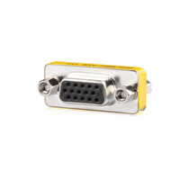 VGA pair connector double female 15 hole to hole adapter female connector Taiwan chip