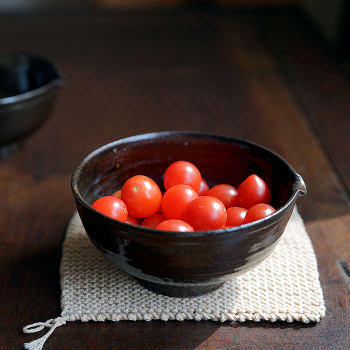 Idealism-ware] Simple and warm sauce glazed with a pottery bowl