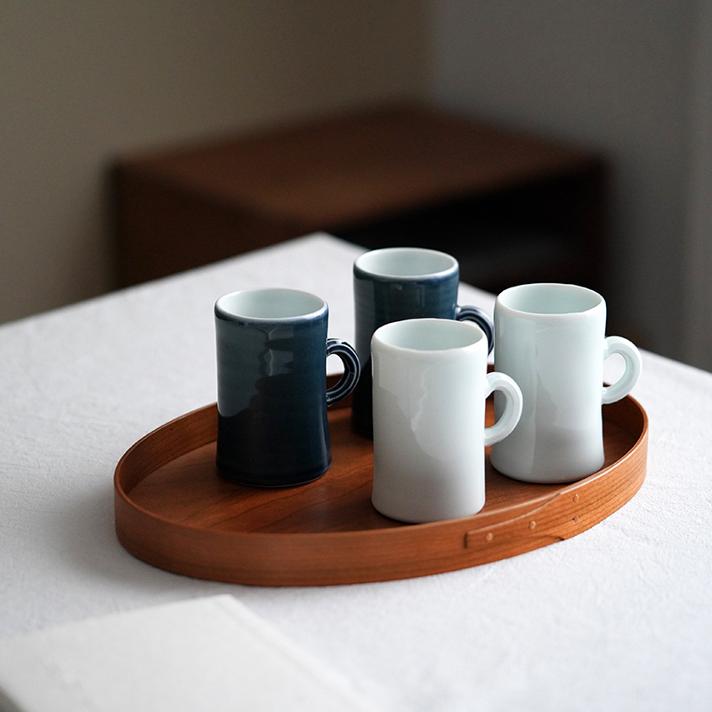 Idealism · Utensils] Porcelain coffee cup Hand pour coffee cup Wang Hao