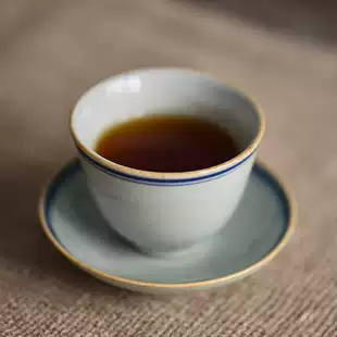 Idealist middot utensils] Yinshantang Blue and white double-line gentleman's Cup