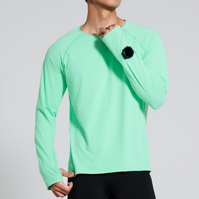 Liofro Running Long-Sleeved T-Shirt Marathon Sports Quick-Drying Clothing Anti-Static Base Layer Fitness Cycling Training Clothing