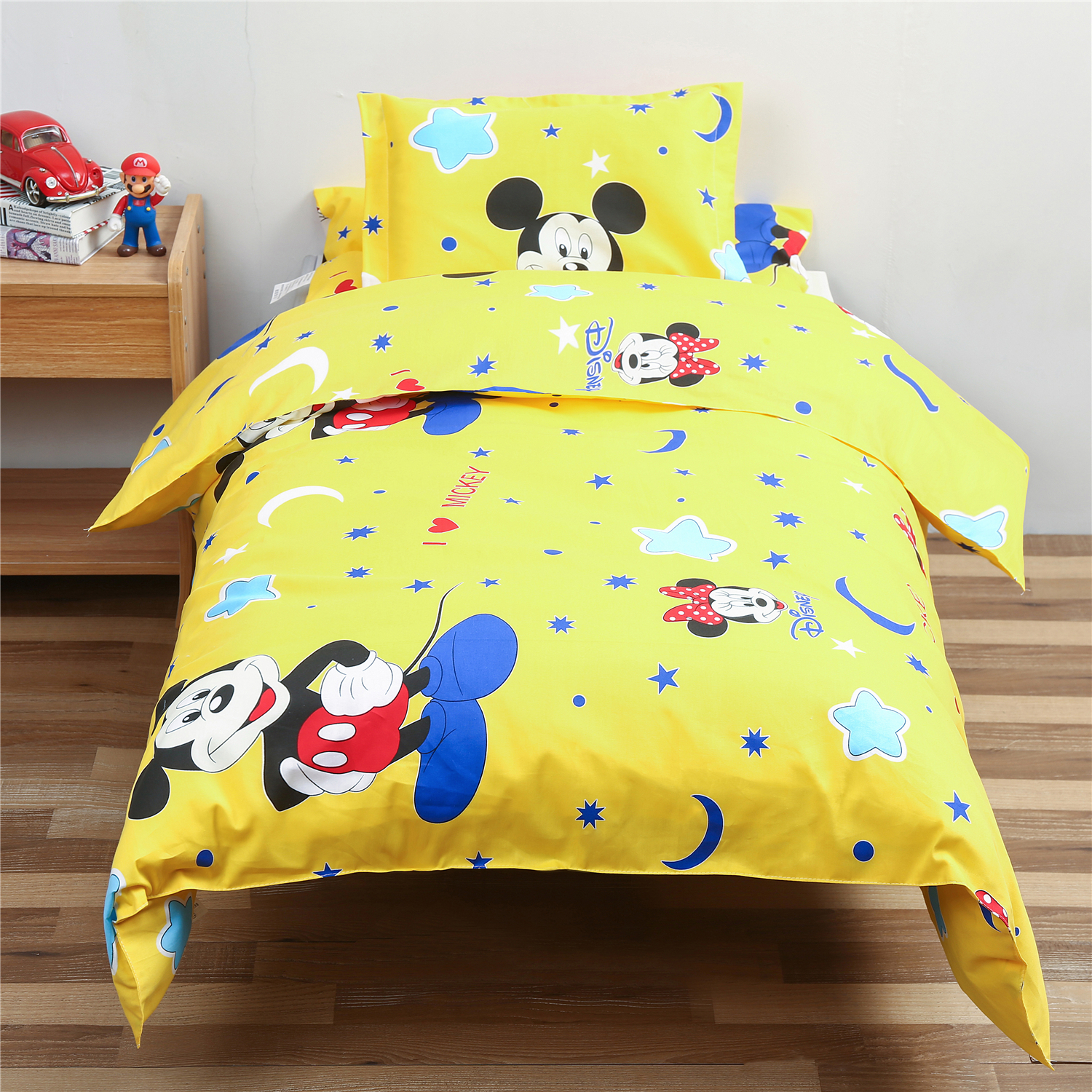 Children quilted baby pure cotton small quilted kindergarten bed bedding three sets of cotton quilted to the garden by afternoon nap